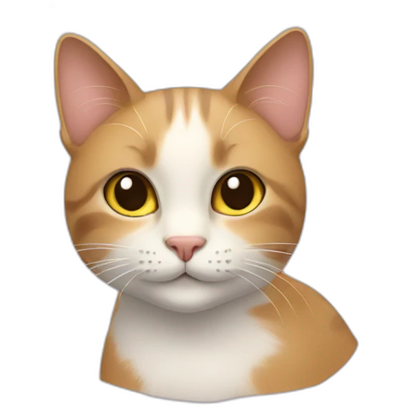 A cat with flowers emoji