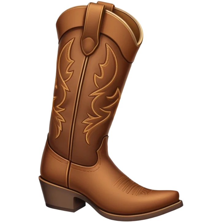 With cowboy boots.  emoji