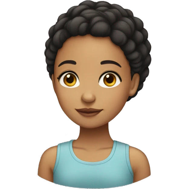 A short lightskin girl emoji