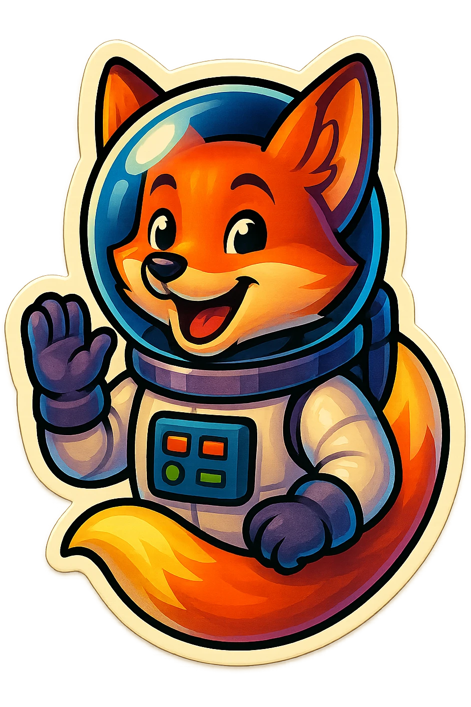 fox asstronaut emoji