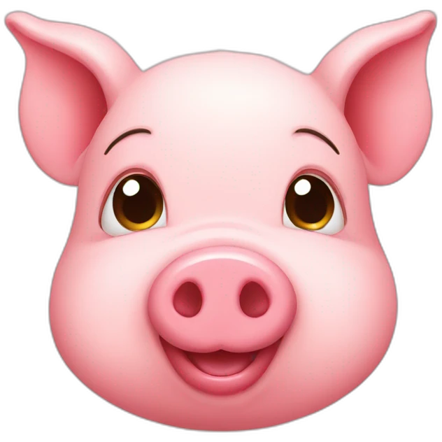 Cute pig emoji