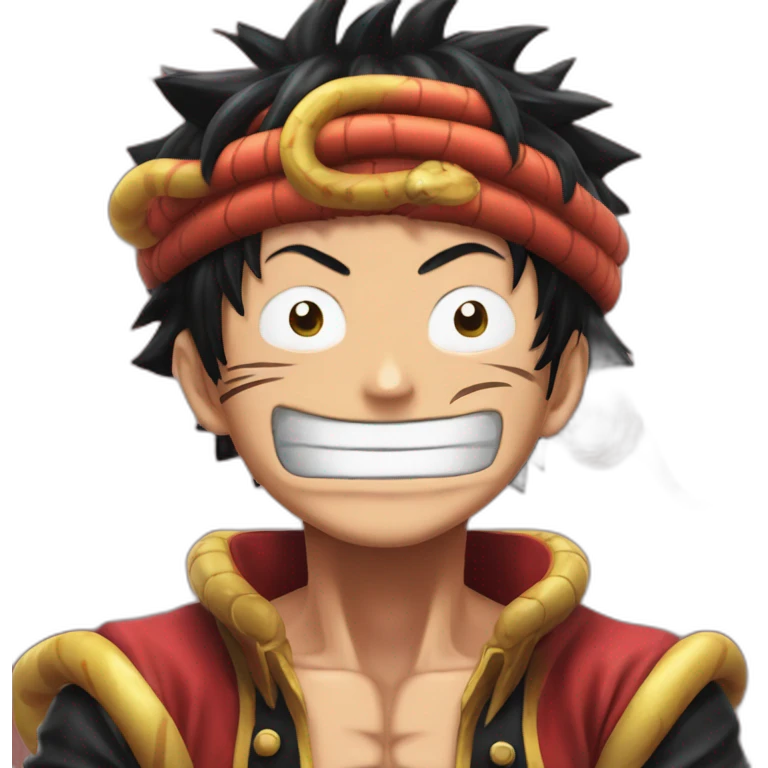 Luffy snake man one piece emoji
