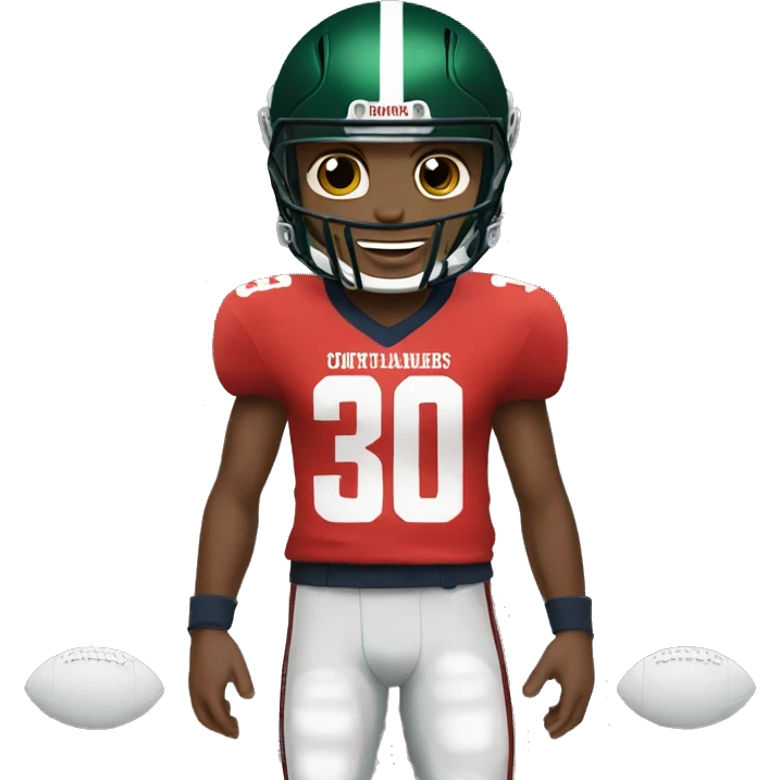 Jayden daniels wearing football commanders jersey emoji