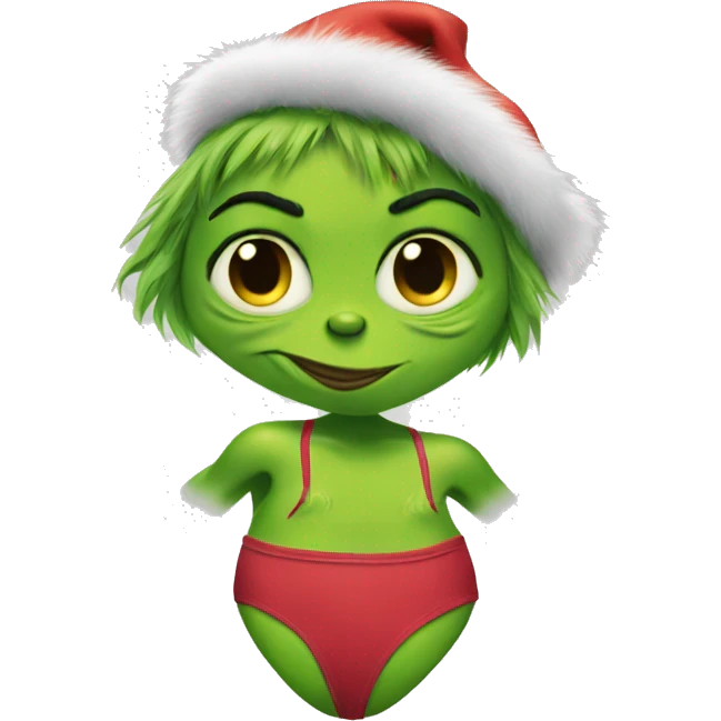the grinch in a swim suit  emoji