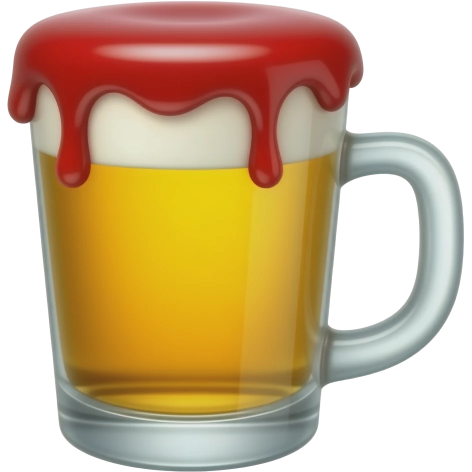 beer with red syrup emoji