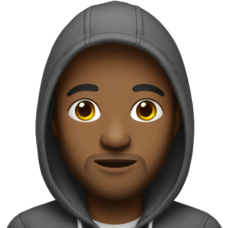Darrell wearing hoodie  emoji