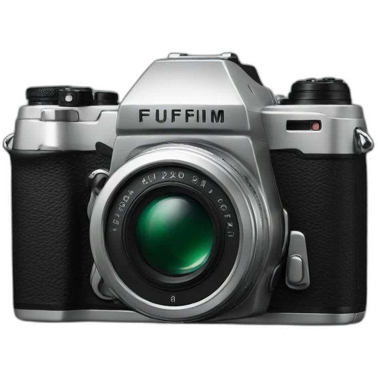 black fujifilm camera emoji