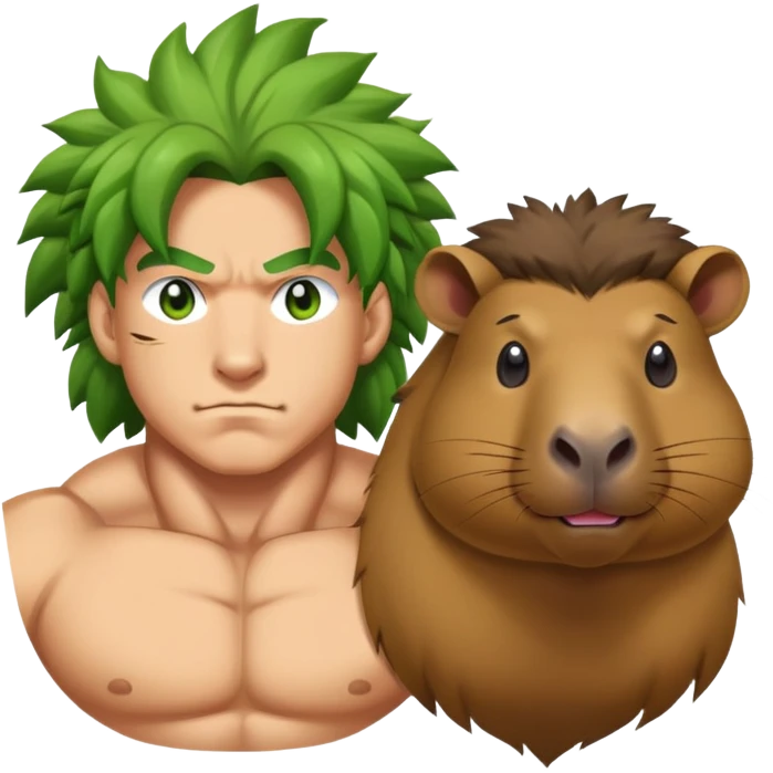 Broly and capybara emoji