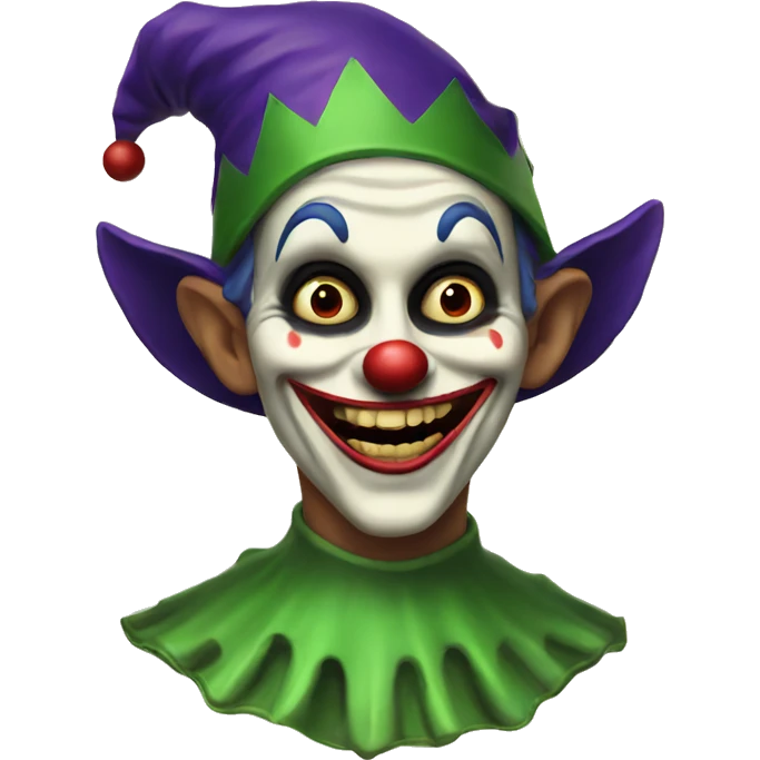 vintage scary jester  emoji