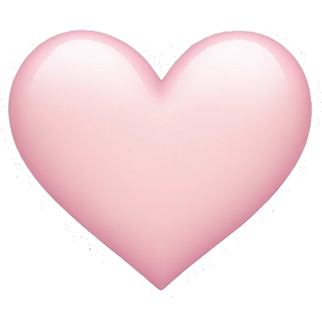 Very light pink heart  emoji