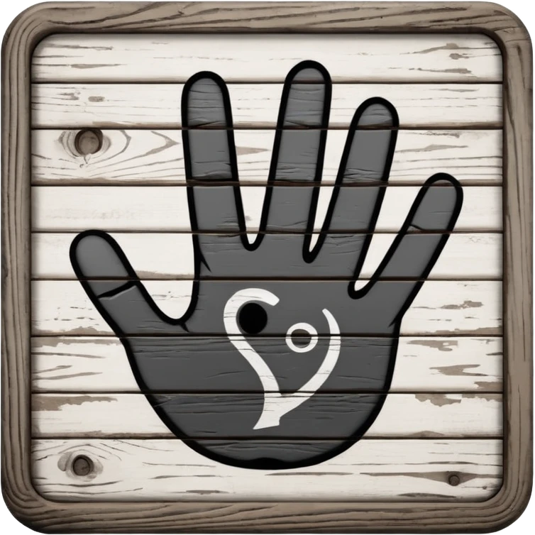 do not touch sign emoji