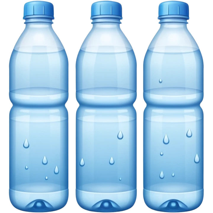botellas de agua emoji