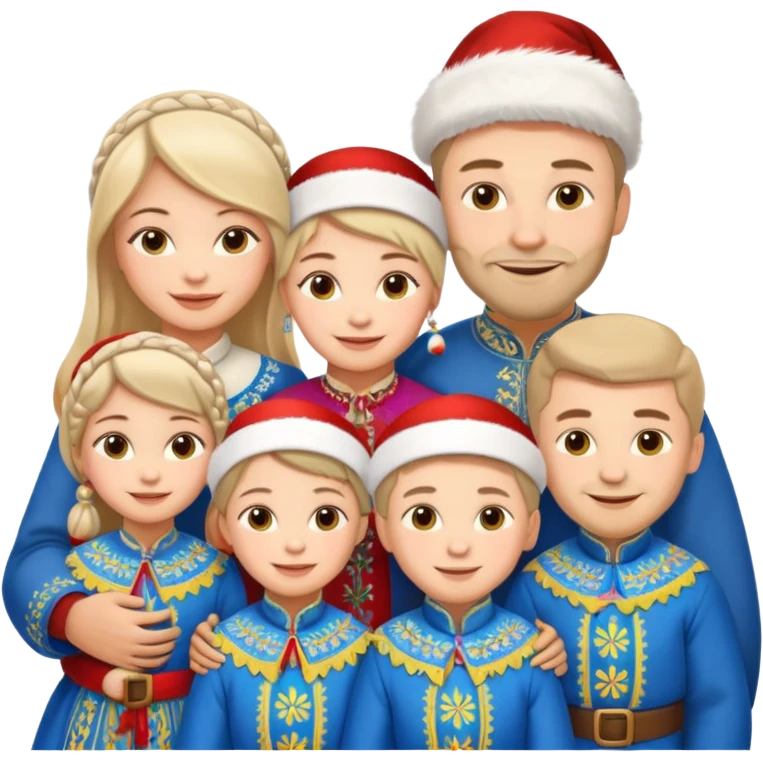  Ukrainian Christmas family gathering  emoji