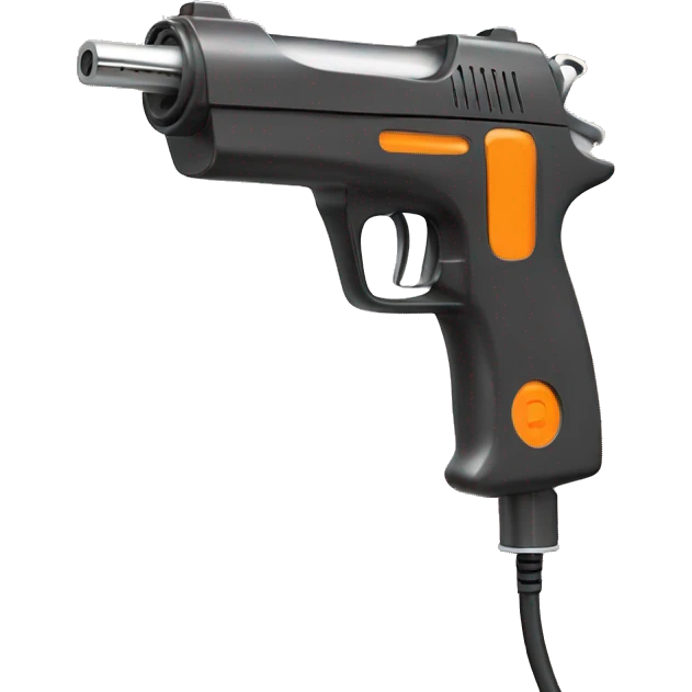 create only charging gun of charging station, orange color emoji
