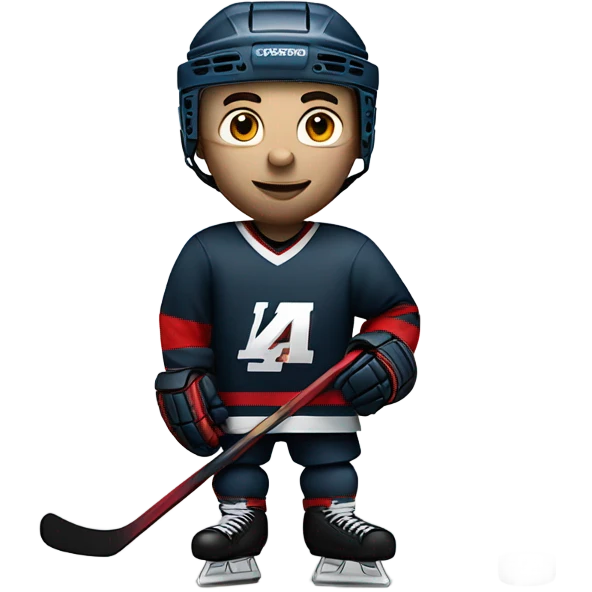 Hockey and wine emoji