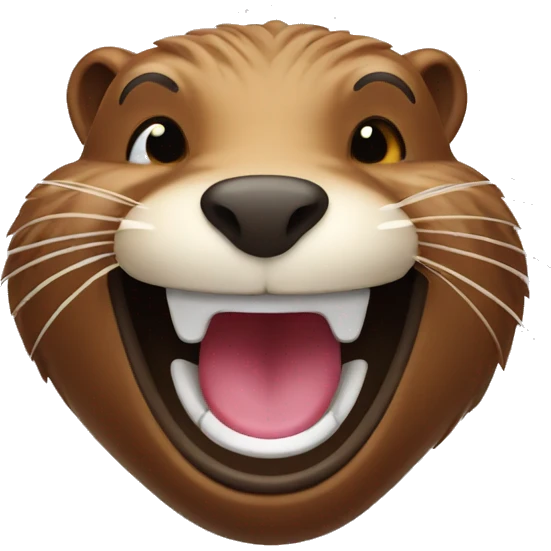 Laughing beaver  emoji