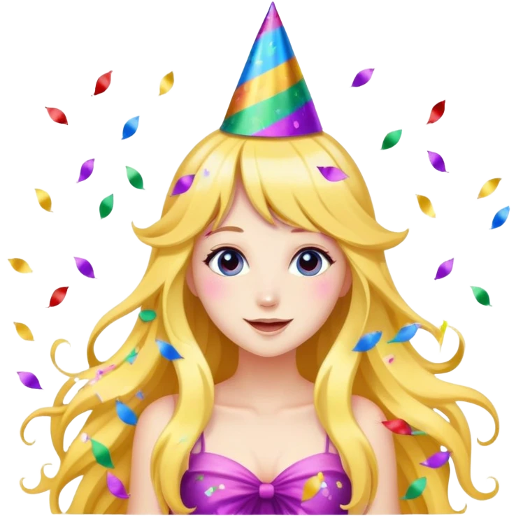 Beautiful Birthday Confetti fairy emoji