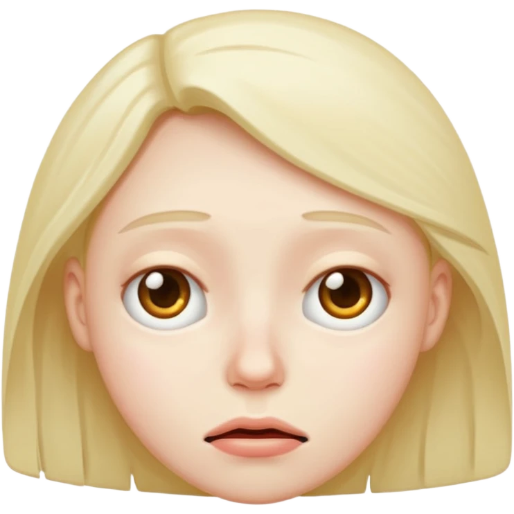 Una cara cansada emoji