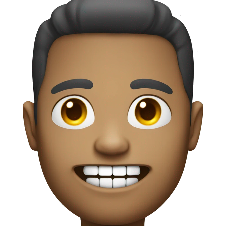 chat bot avatar no teeth emoji