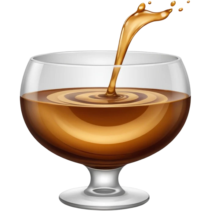 brown liquid in bowl emoji