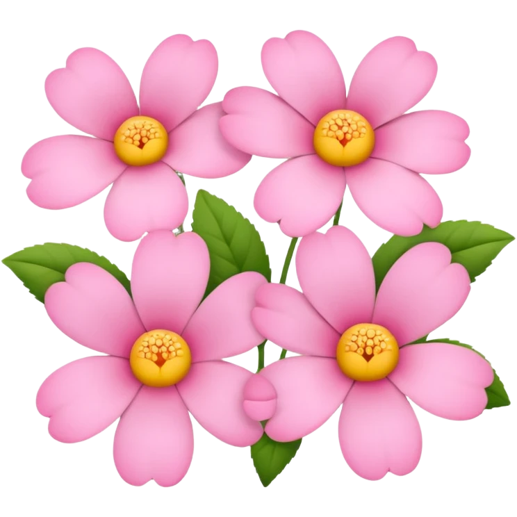 A pink flowers  emoji