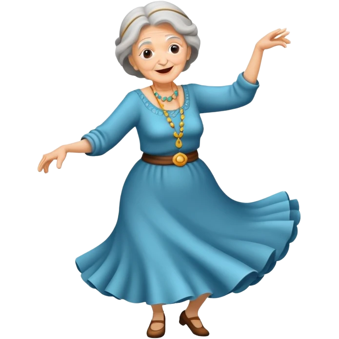 Dancing grandma  emoji