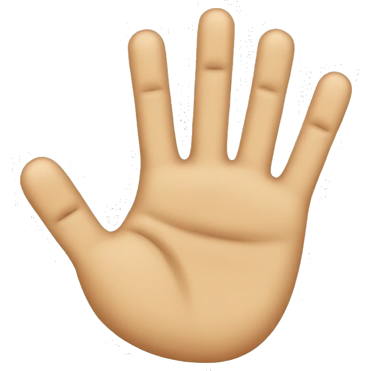 five fingers emoji