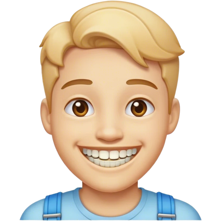 Emoji smiling with braces  emoji