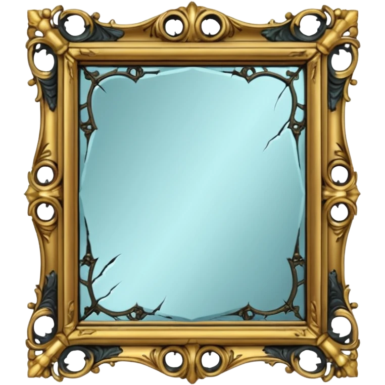 Spooky mirror emoji