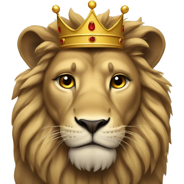 Lion wearing a crown  emoji