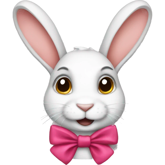 Rabbit with bows  emoji