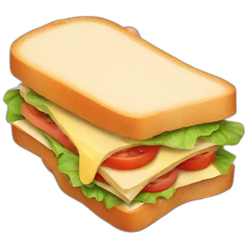 sandwich with hand emoji