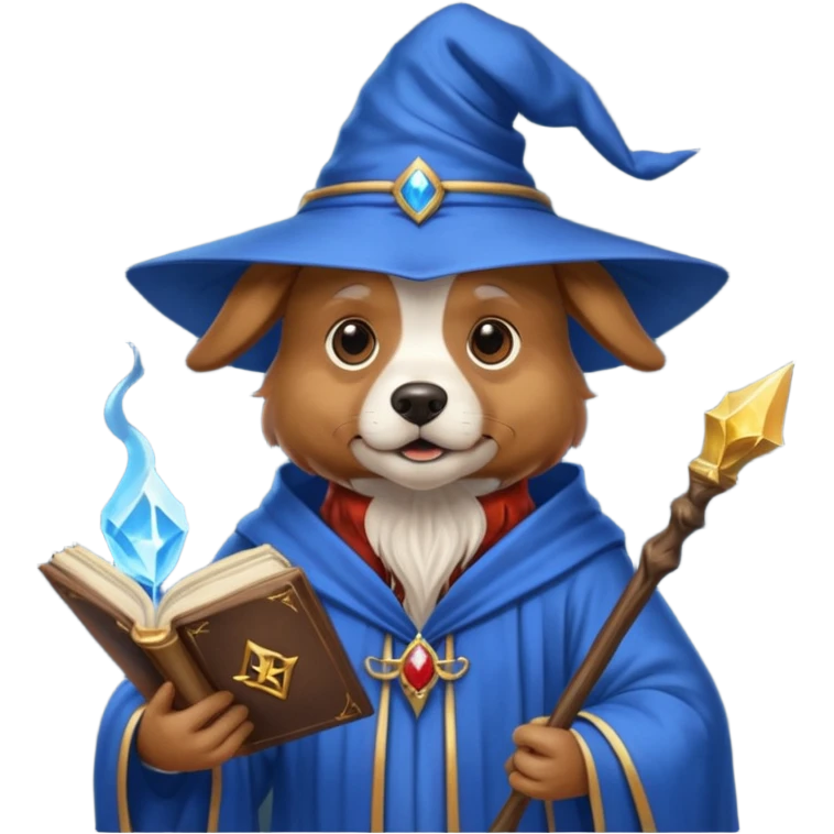 Dog wizard emoji