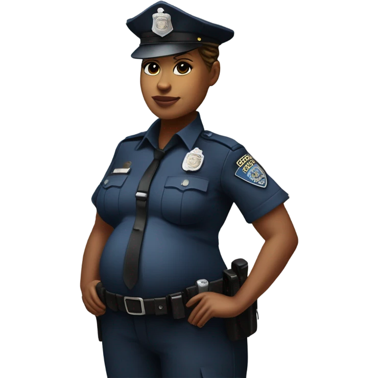Hyper realistic very very very pregnant woman who is a police officer realistic maternity photos of the police police woman pregnant maternity photos realistic police is pregnant she is expecting and she is a police officer and she is showing her pregnancy photos pregnant police emoji