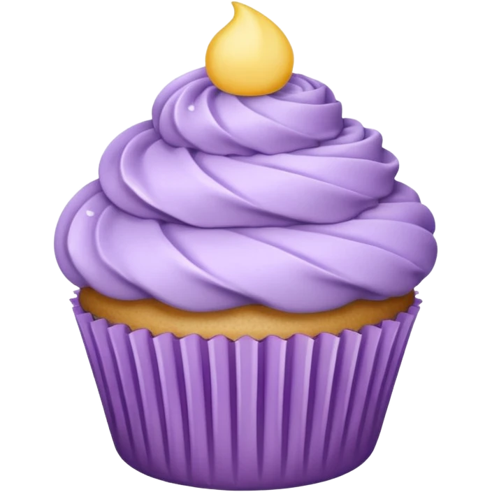 light purple cupcake emoji