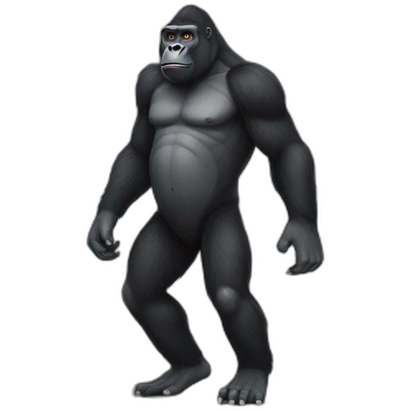 Gorilla too cool for school emoji