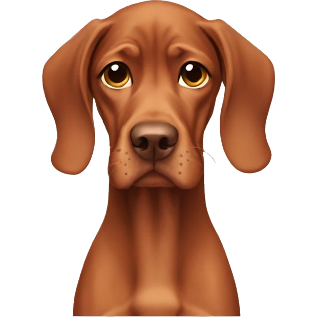 Sad vizsla emoji