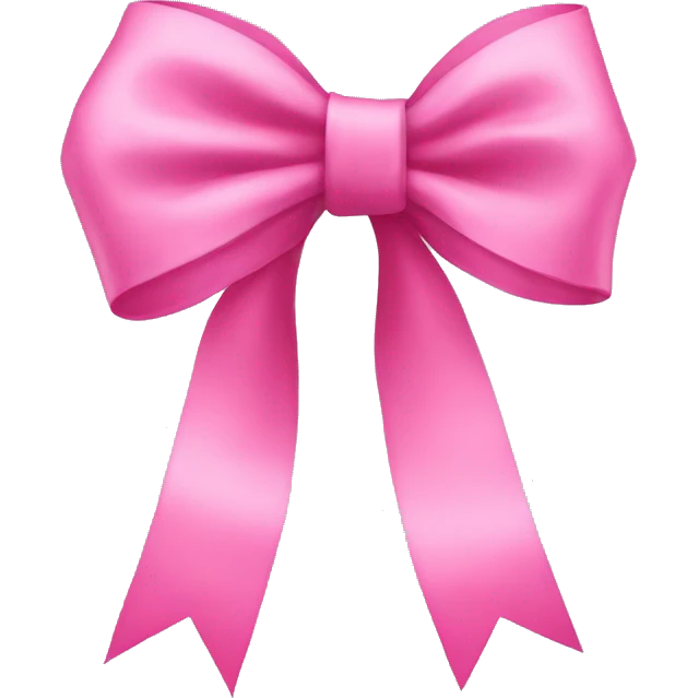 Pink bow emoji