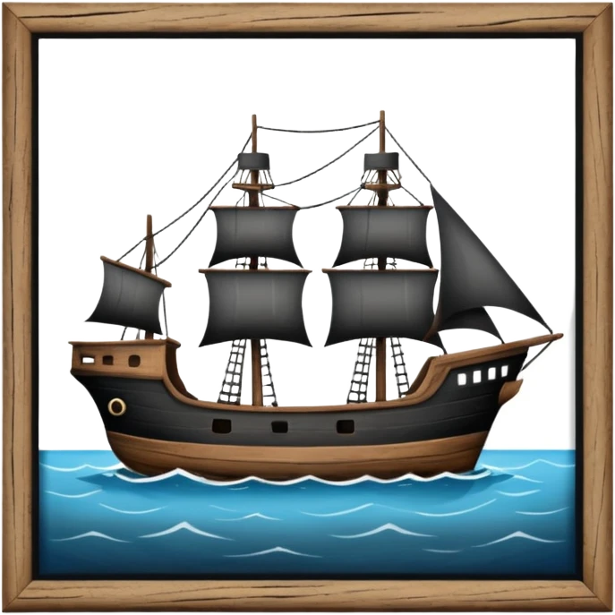 LOOKING BACK SHIP emoji