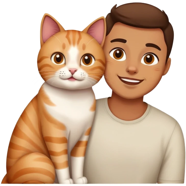 Cat with boyfriend  emoji
