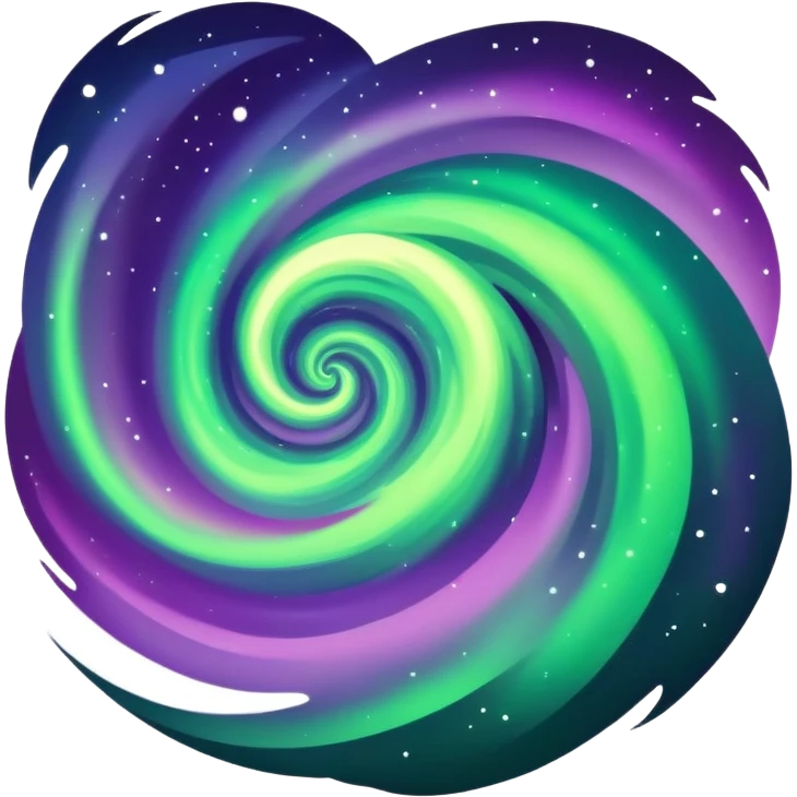 northern lights in the night sky emoji