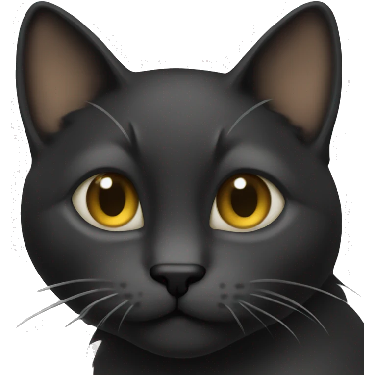 Gato preto emoji