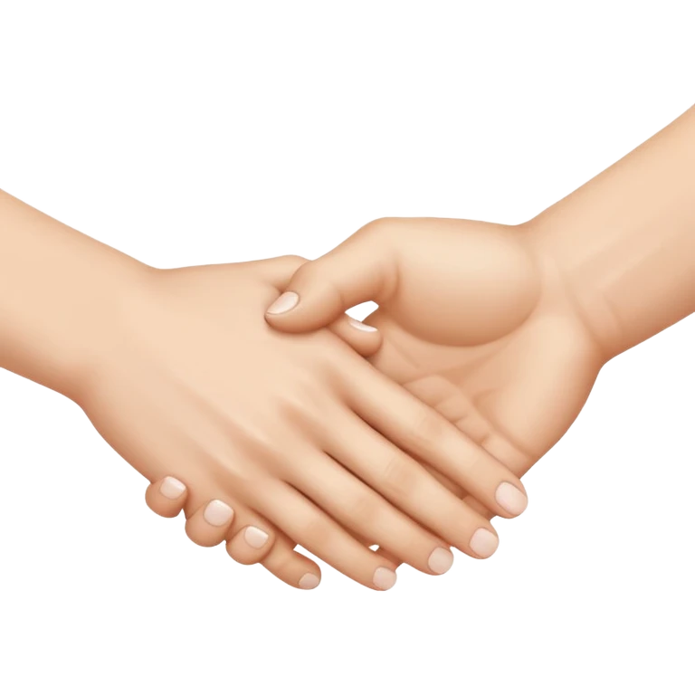 two white hands in a secret handshake emoji