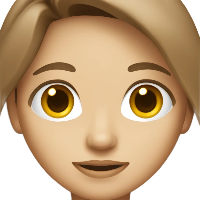 pretty doctor, female, brown long hair emoji