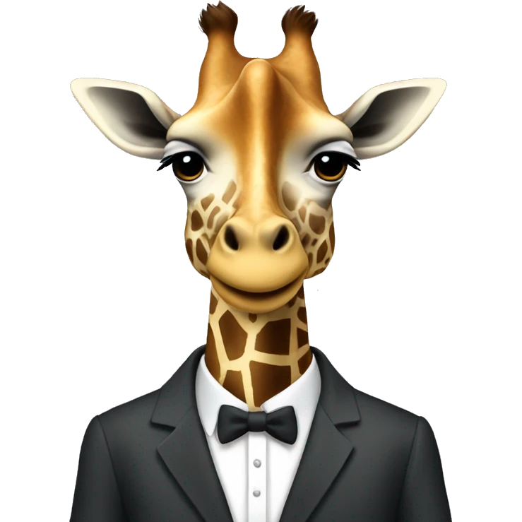 Giraffe in suits  emoji