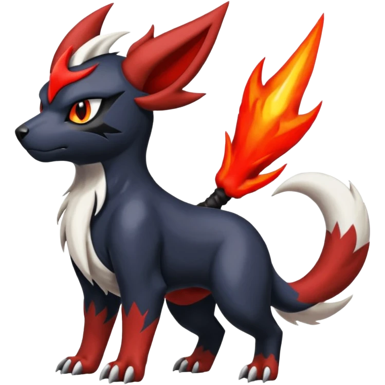 Litten-Houndoom-Absol-Zangoose-fusion emoji