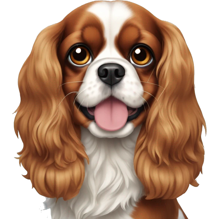 Cavalier King Charles spaniel Blenheim  emoji