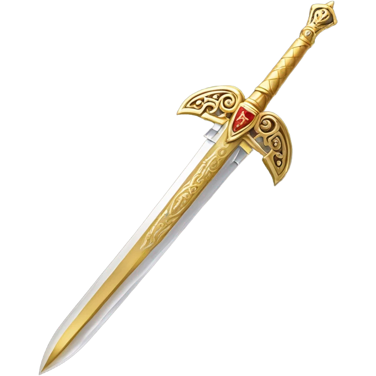 Gold sword emoji