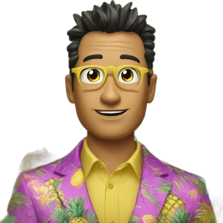 Pen pineapple apple pen  emoji