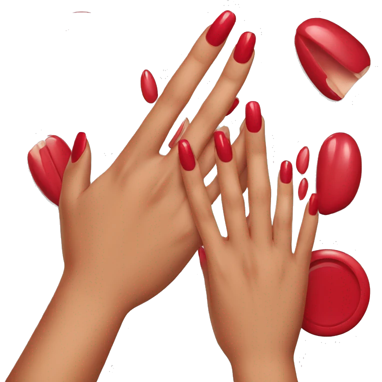 Red manicure emoji